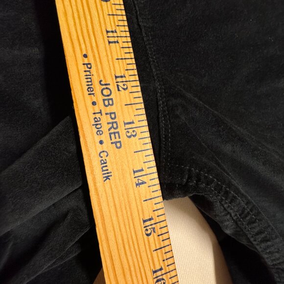 Old Navy Velvet Pants Size 20 Black Flare Higher High Rise Secret Smooth Pockets - Picture 7 of 12